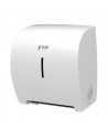 DISPENSADOR DE PAPEL AUTOCORTANTE  BLANCO. Bobina de hasta 21cm.